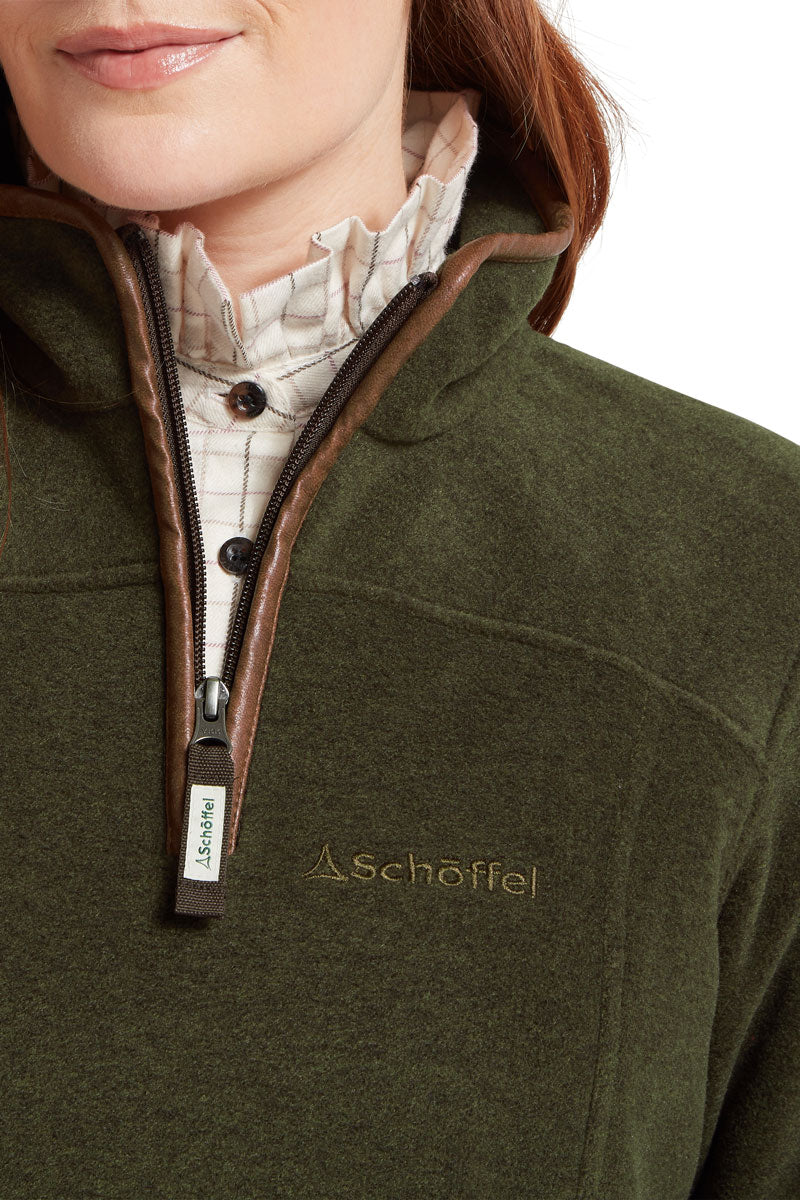 Schoffel Tilton II Quarter Zip Fleece Dark Olive 