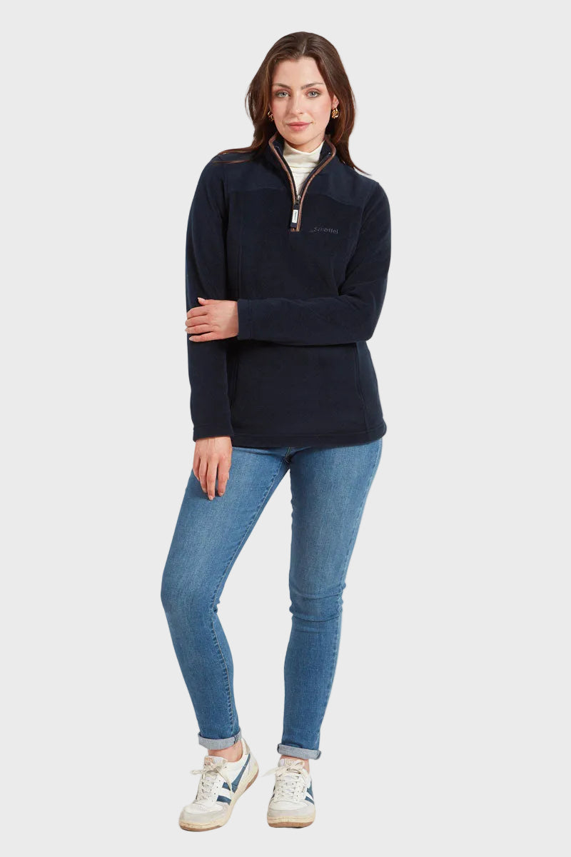 Schoffel Tilton II Quarter Zip Fleece Navy 