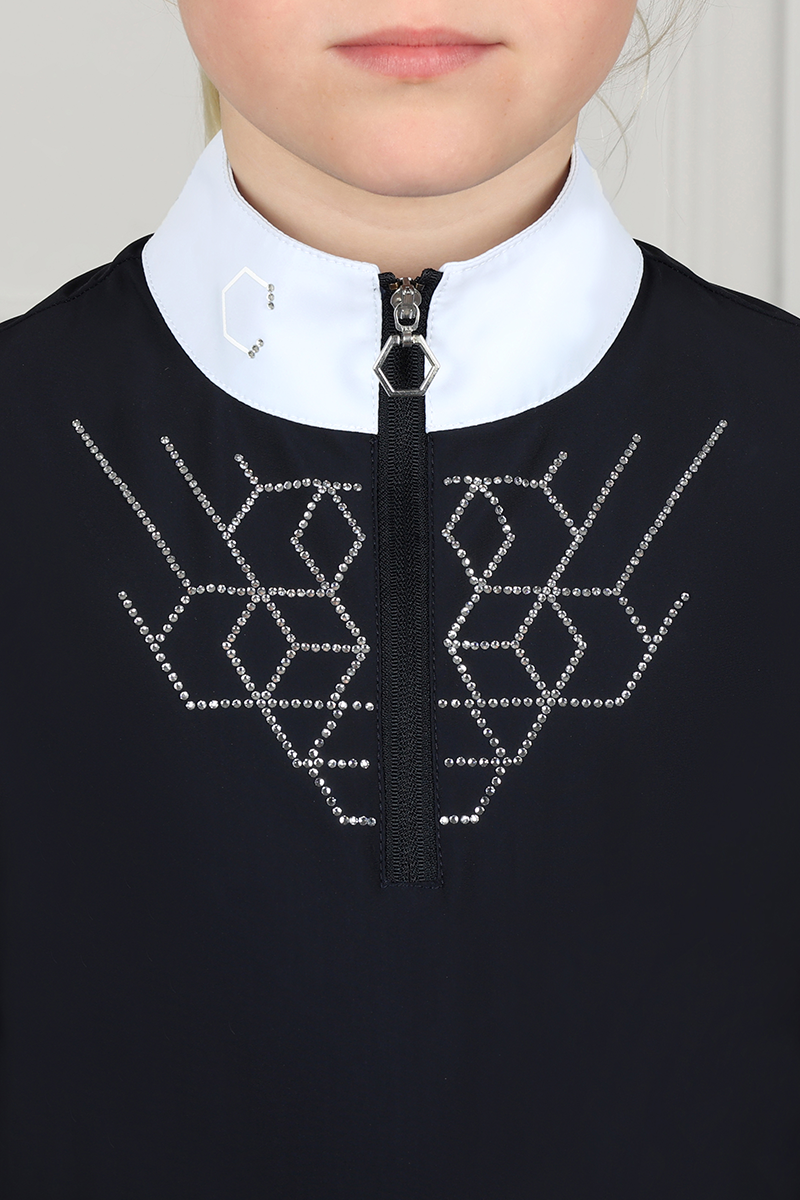 Coldstream Next Generation Ledmore Diamante Show Shirt - Navy