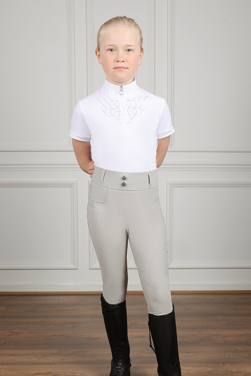 Coldstream Next Generation Ledmore Diamante Show Shirt- 
White