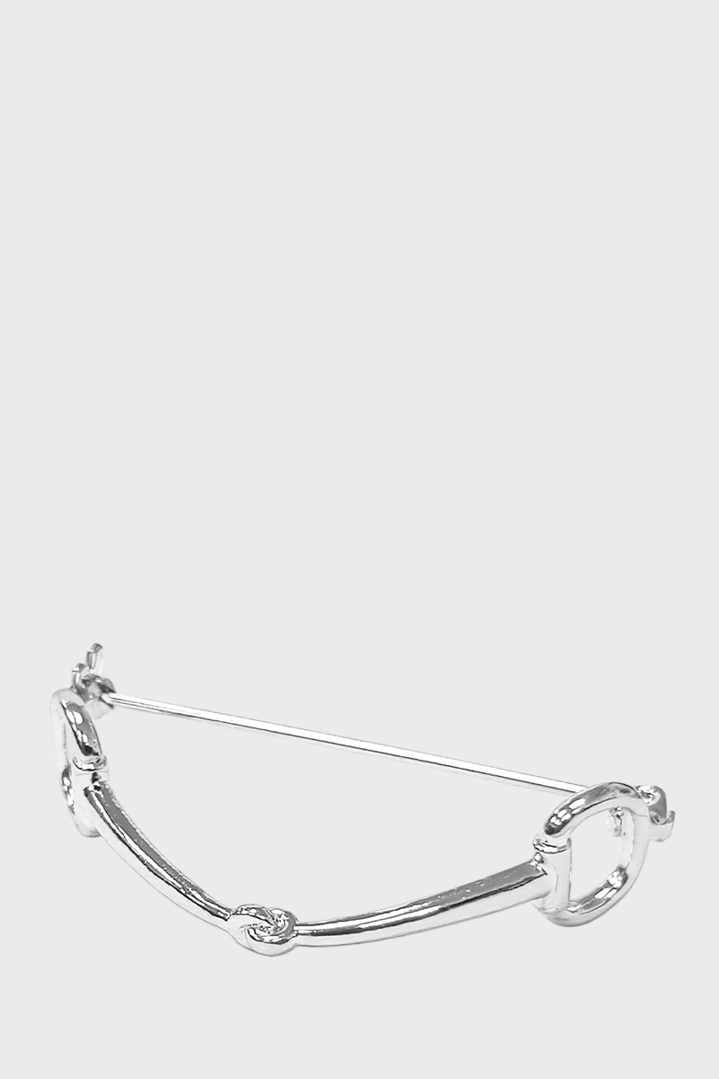 Equetech Snaffle Stock Pin - Silver
