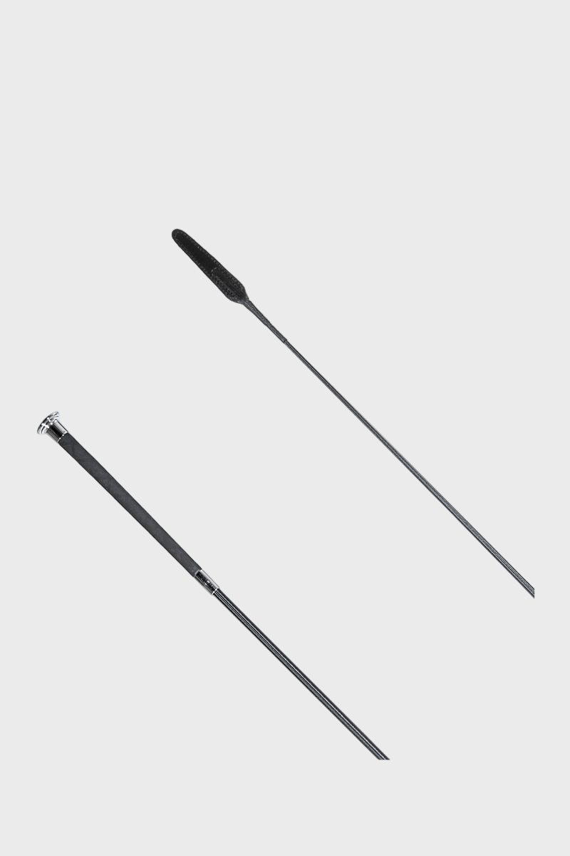 Country Direct X- Grip Flap End Dressage Whip - Black