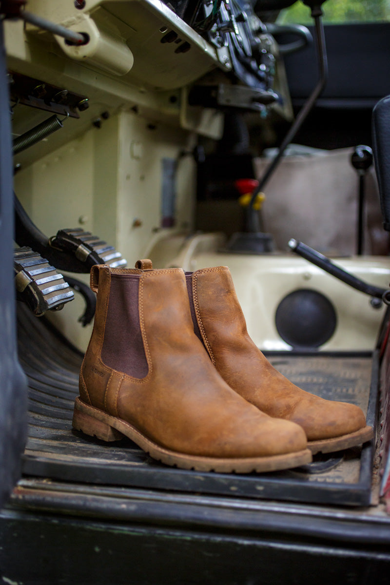 Ariat Women's Wexford Waterproof Chelsea Boot Weathered Brown